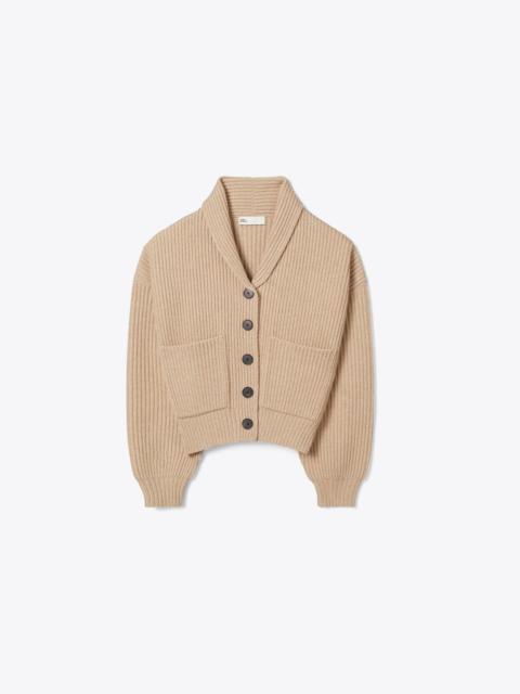 TORY BURCH Cropped Wool Cardigan