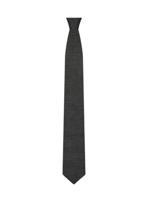 Givenchy Men's Tie in Knitted Silk - Light Grey Melange