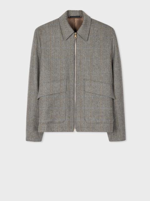 Wool Tweed Bomber Jacket