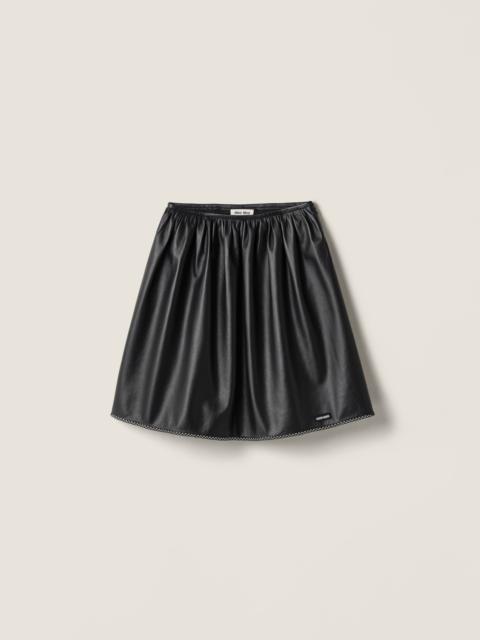 Miu Miu Nappa leather skirt