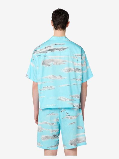 Moschino ARCHIVE CLOUDS COTTON POPLIN SHIRT
