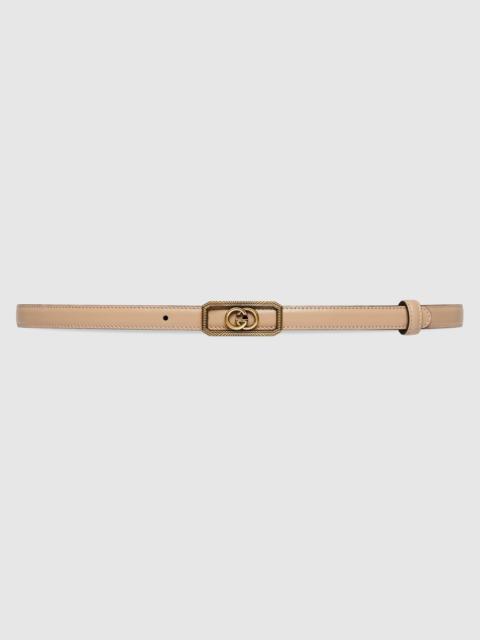 GUCCI Thin belt with Interlocking G buckle