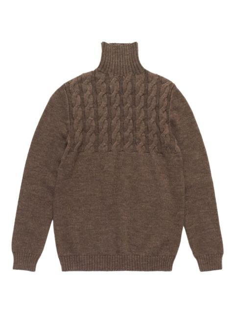 Maison Margiela cable-knit turtleneck jumper