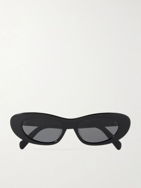 CELINE Cat-eye acetate sunglasses Black