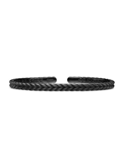 DAVID YURMAN Men's Chevron Flex Bracelet in Black Titanium, 5.2MM - Black
