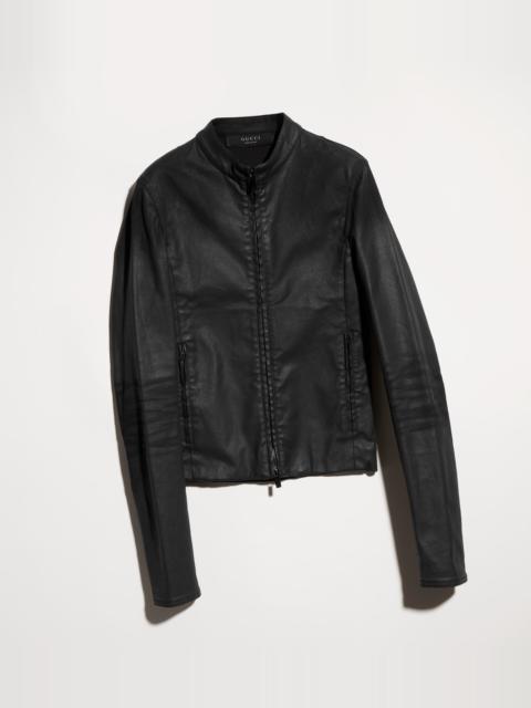 GUCCI Coated stretch cotton twill denim jacket