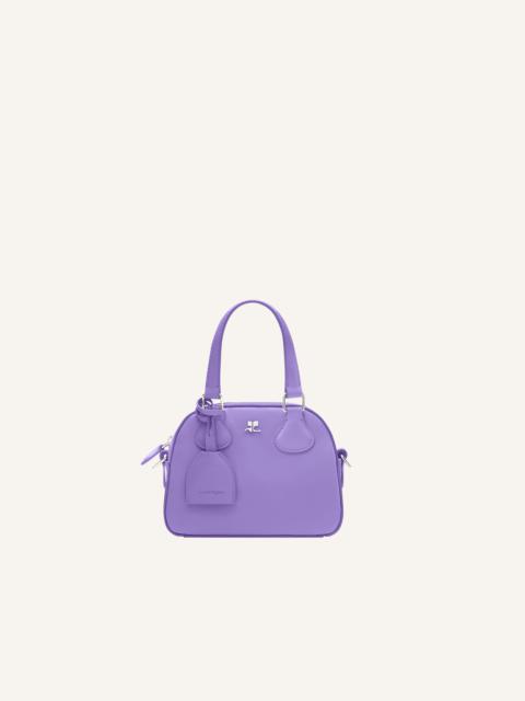 courrèges AC STUD MINI LEATHER BOWLING BAG