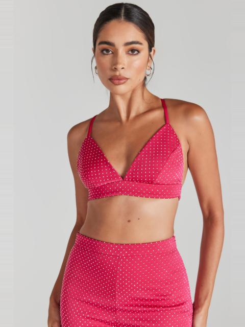 NADINE MERABI Kira Hot Pink Bra Top