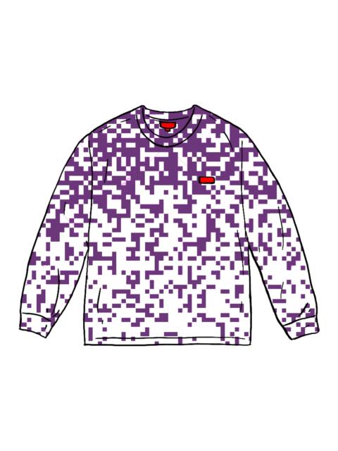 Supreme Supreme Small Box L/S L/S Tee Purple Digi Camo