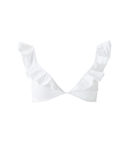 MELISSA ODABASH POMPANO WHITE BIKINI TOP