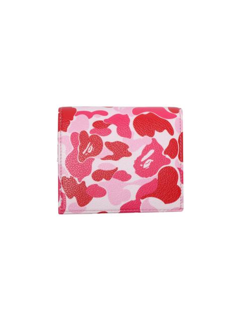A BATHING APE® BAPE ABC Camo Mini Wallet 'Pink'