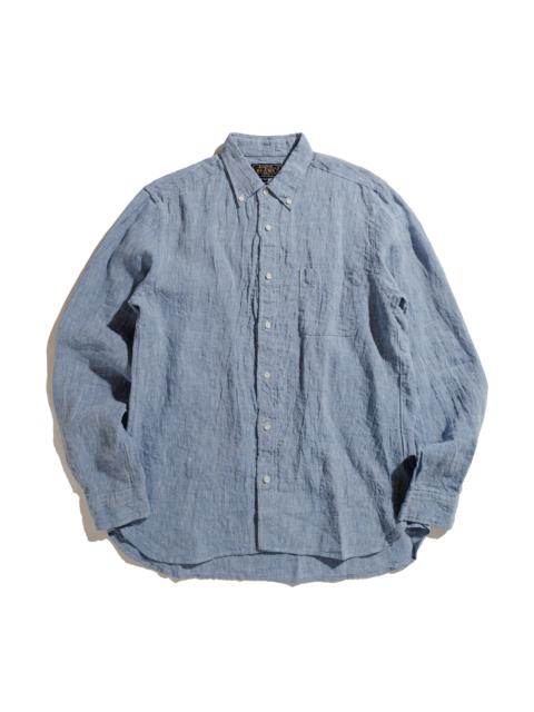 BEAMS PLUS B.D. 1/40 Linen Chambray Blue