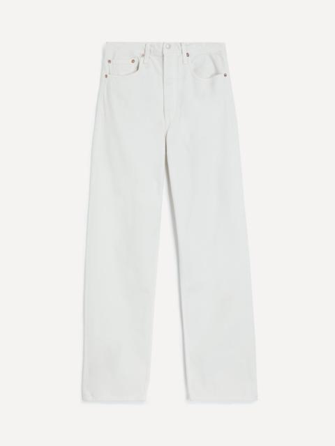 Arc 32” Wide-Leg Jeans in Chalk White