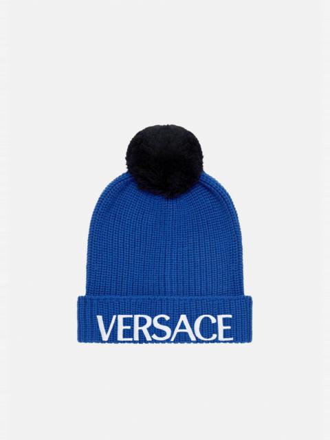 VERSACE Logo Wool Cap