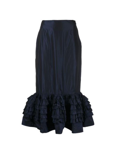 Molly Goddard ruffle-detail peplum skirt