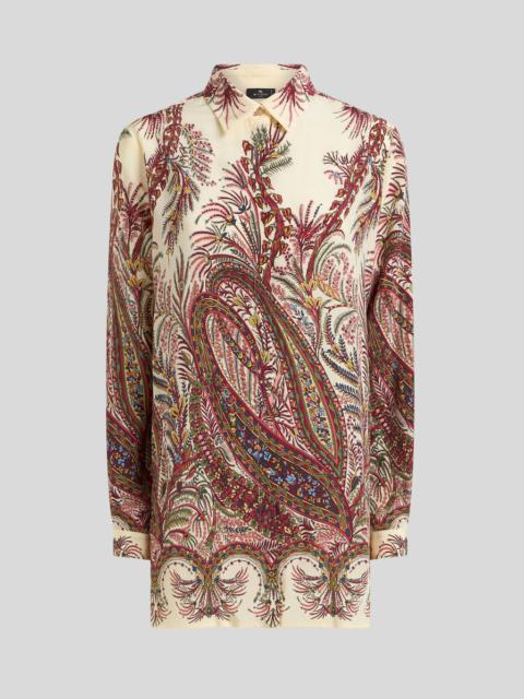 Etro SILK SHIRT WITH PLACED PRINT
