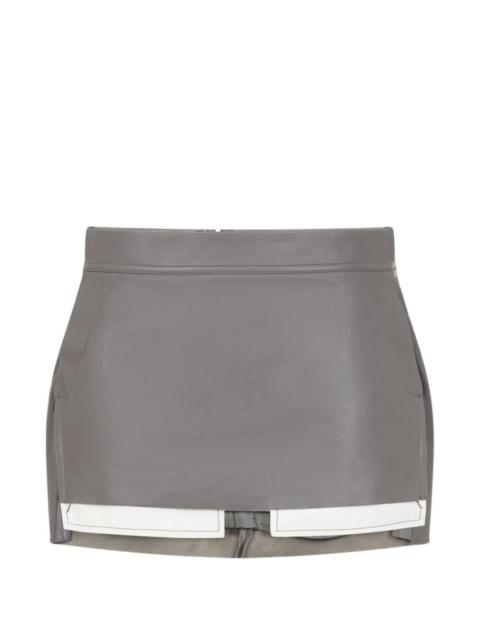 Rick Owens mini leather skirt