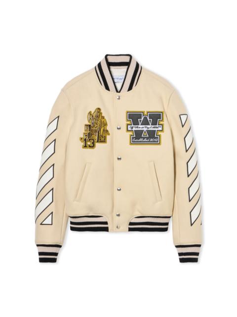 Off-White Lion Wool Varsity Jacket