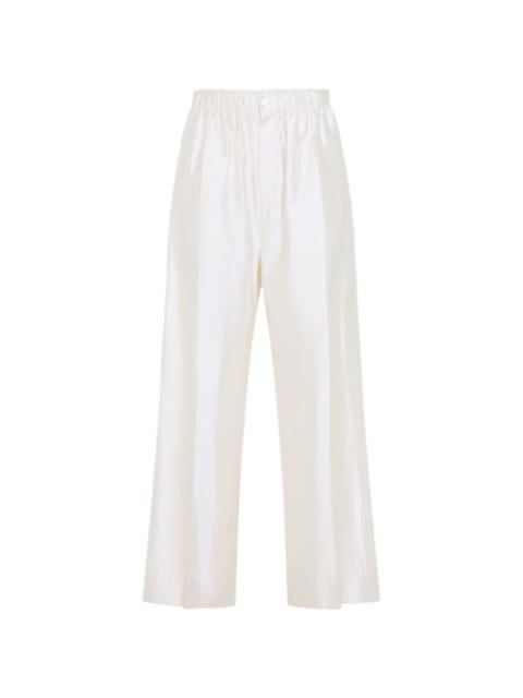 Carven elasticated-waist wide-leg trousers