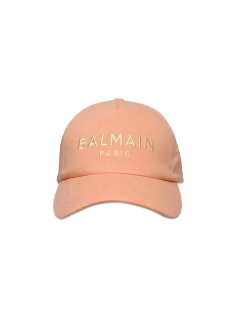 Balmain Embroidered Paris Cap 'Orange'