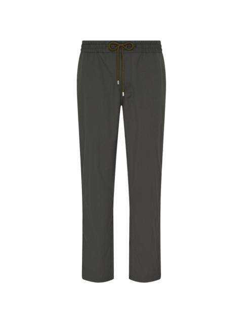 Vilebrequin Micro Carreaux elasticated-waist straight-leg trousers