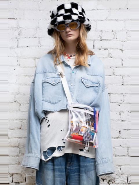 R13 Oversized Cropped Cowboy Shirt - Sullivan | R13 Denim Official Site