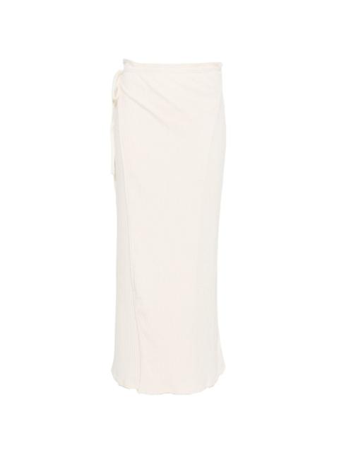 BASERANGE Brig ribbed maxi skirt