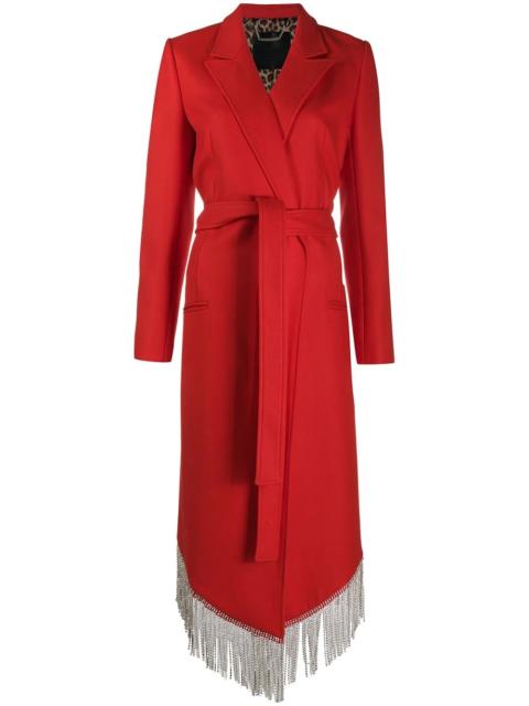 PHILIPP PLEIN Nara Crystal Fringel Coat