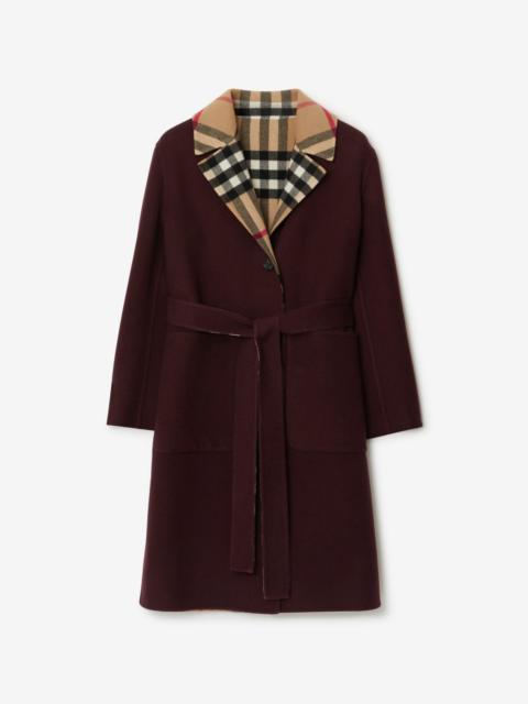 Burberry Check Wool Reversible Coat