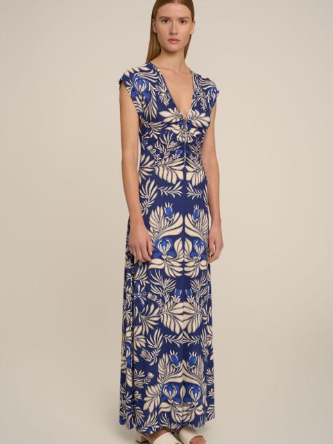 Poupette St Barth Long Dress Nova - Navy Kerylos