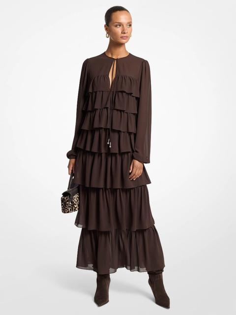 MICHAEL KORS Ruffled Georgette Maxi Dress