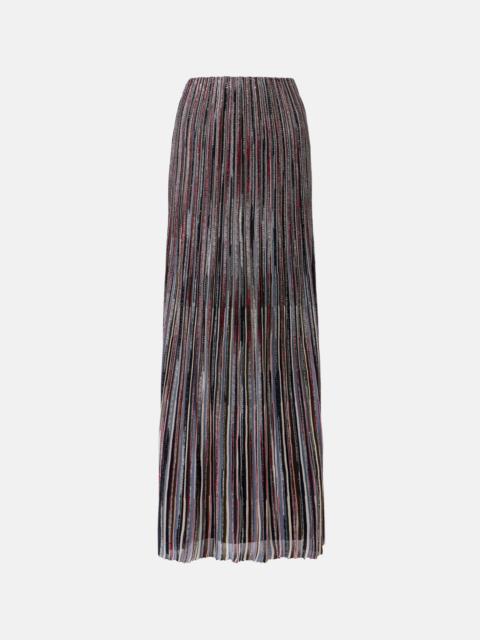 Missoni Striped lamé maxi skirt