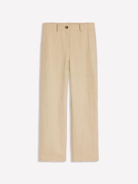 BODEN Westbourne Crop Linen Pants-Oatmeal
