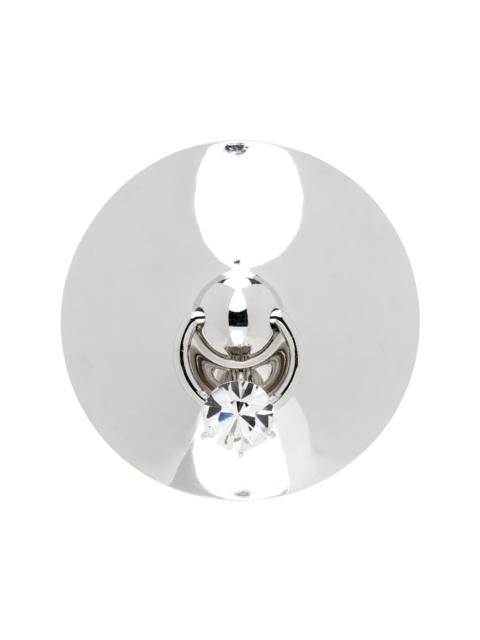 PANCONESI Silver Lamina Diamanti Brooch