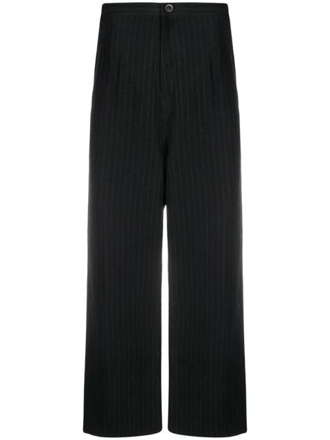 Y's pinstripe wide-leg trousers