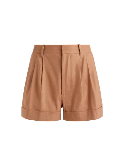 CONRY LINEN PLEATED CUFF SHORT