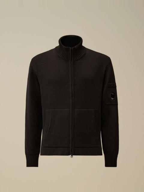 C.P. Company Compact Cotton Zipped Cardigan