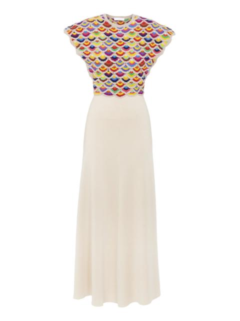 Chloé WING-SHOULDER FLARED DRESS