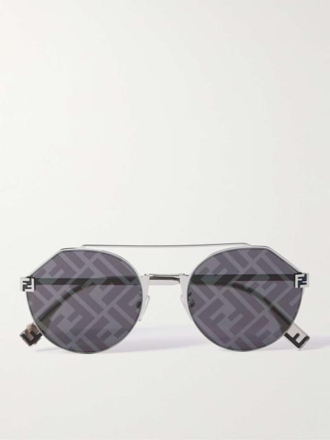 Sky Metal Round-Frame Sunglasses