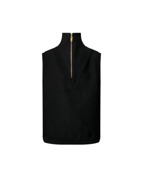 Louis Vuitton Embossed Monogram Sleeveless Sweater