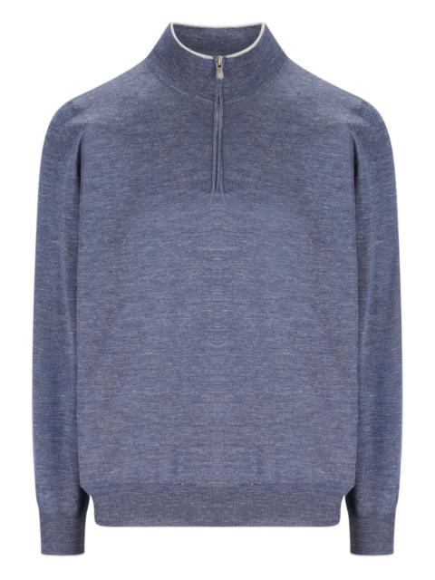 Brunello Cucinelli zip-up high-neck sweater