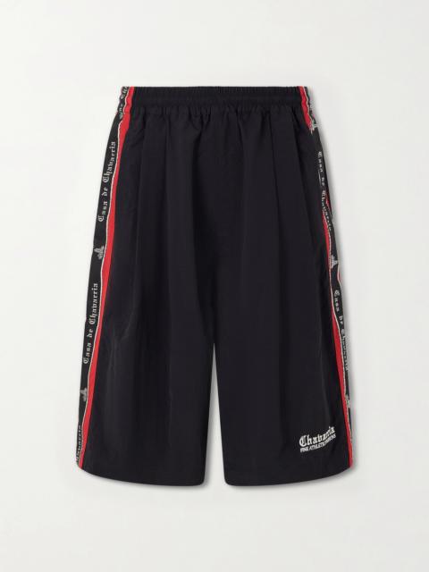 WILLY CHAVARRIA Orale Track Wid-Leg Shorts