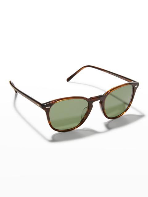 Oliver Peoples Men's Forman L.A. Round Acetate Sunglasses