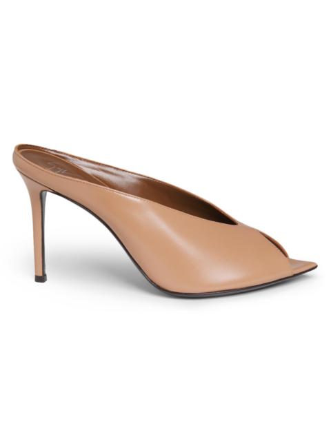 Giuseppe Zanotti Women's 90MM Leather Peep-Toe Mules - Muse Lotus