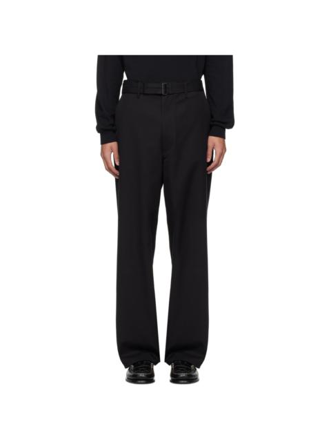 Black Belted Trousers