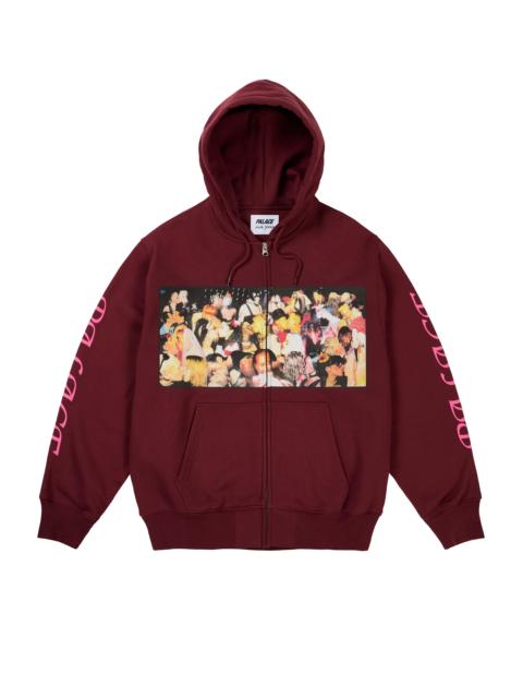 PALACE DICK JEWELL ZIP HOOD RICH WINE