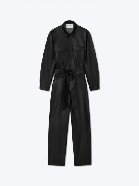 Nanushka ASHTON - OKOBOR™ alt-leather jumpsuit - Black