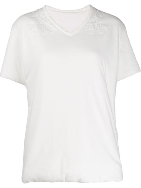 MM6 Maison Margiela padded V-neck T-shirt