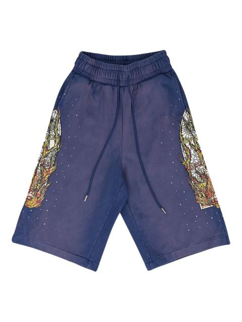 WHO DECIDES WAR drawstring shorts