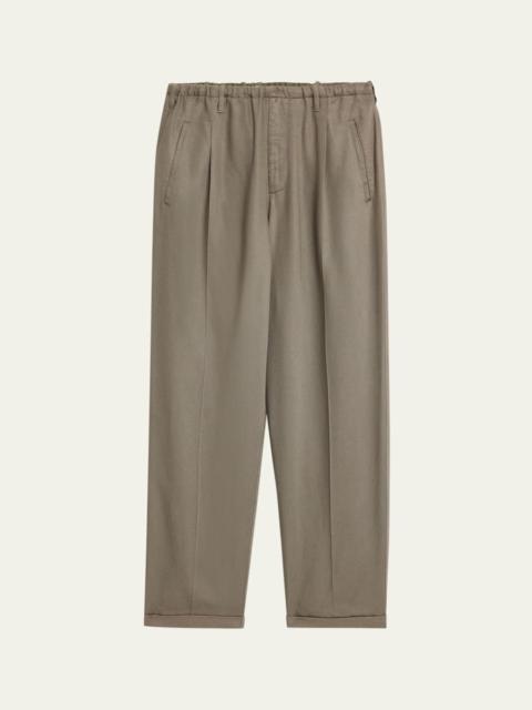 MAGLIANO Men's Lyocell Peoples Pleated Wide-Leg Pants